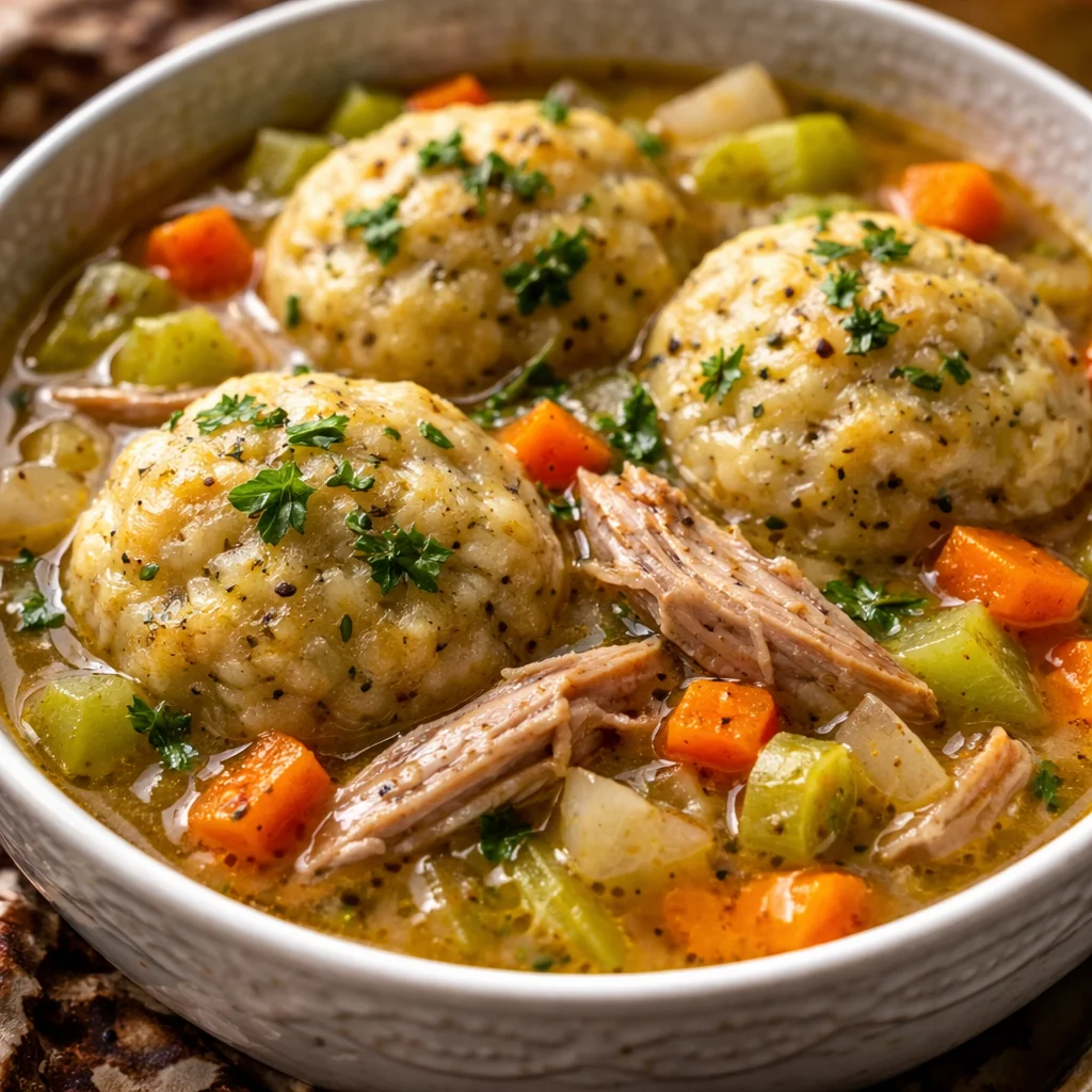 Roast Turkey & Herbed Dumpling Stew