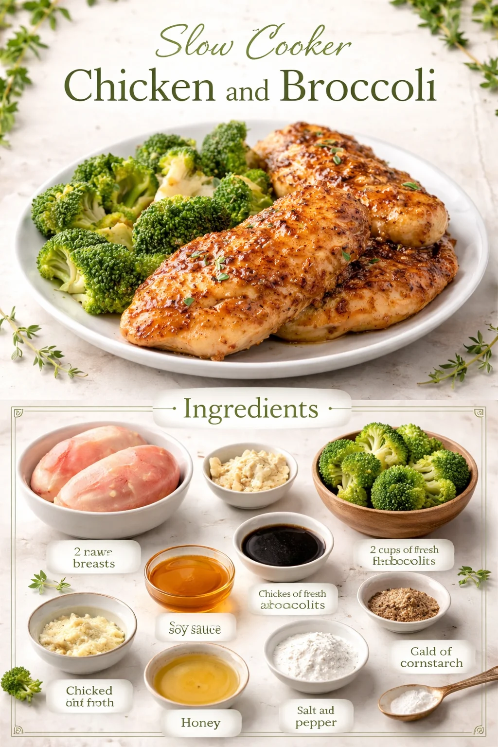 Slow Cooker Chicken and Broccoli