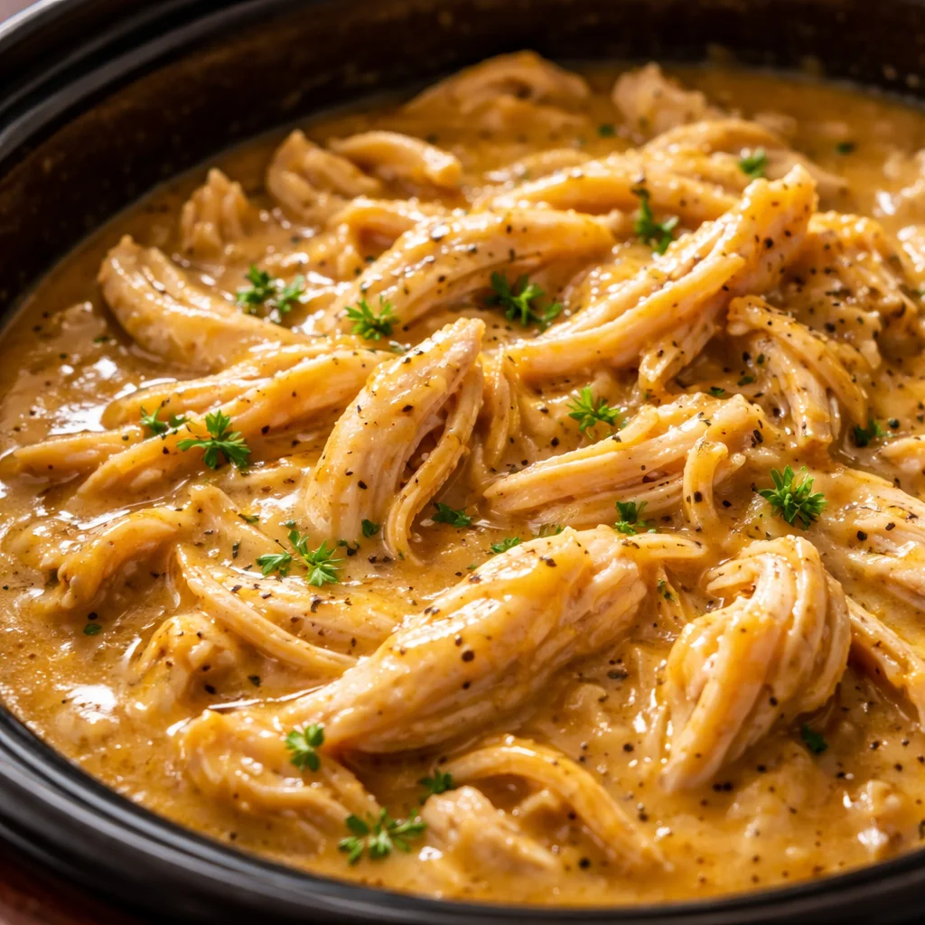 Slow Cooker Chicken & Gravy