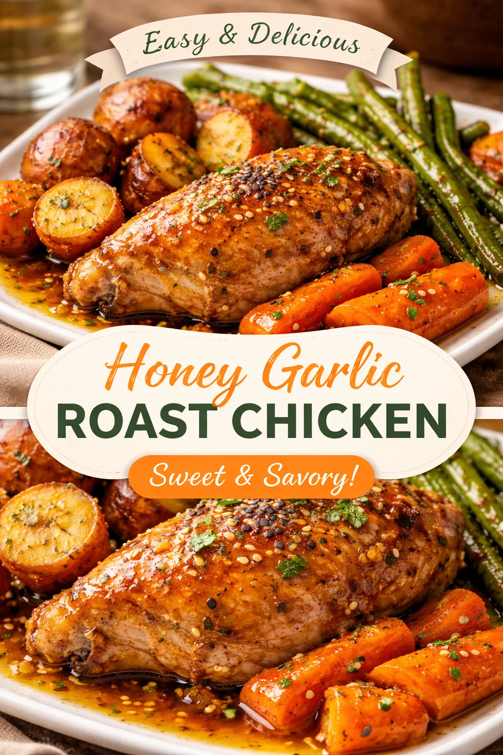 Slow Cooker Honey Garlic Chicken and Vegetables