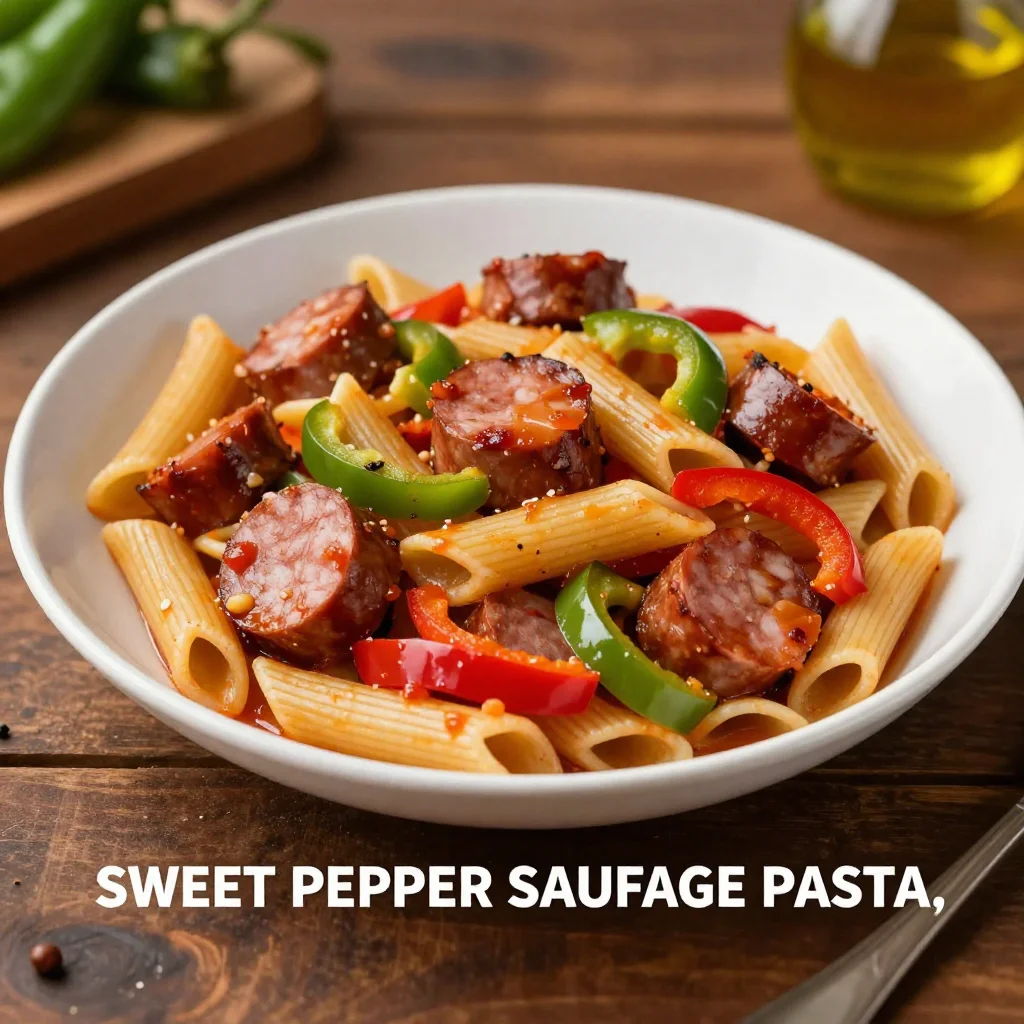 Smoky Sausage and Bell Pepper Penne