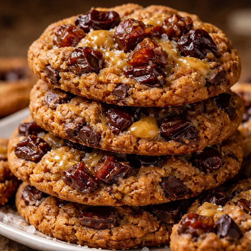 Tahini Medjool Date Chunk Cookies