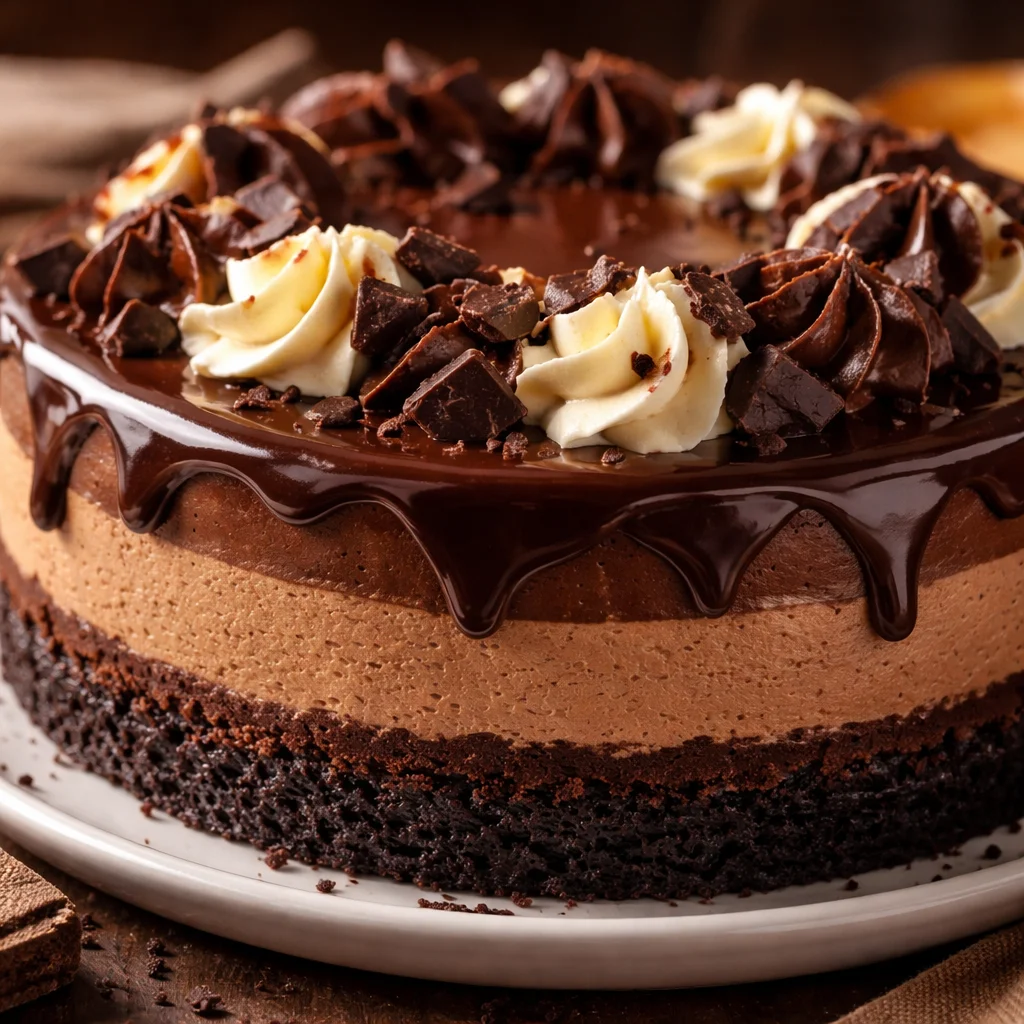 Triple Chocolate Cheesecake