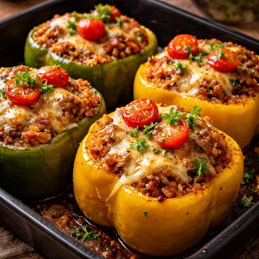Vegetarian Stuffed Bell Peppers