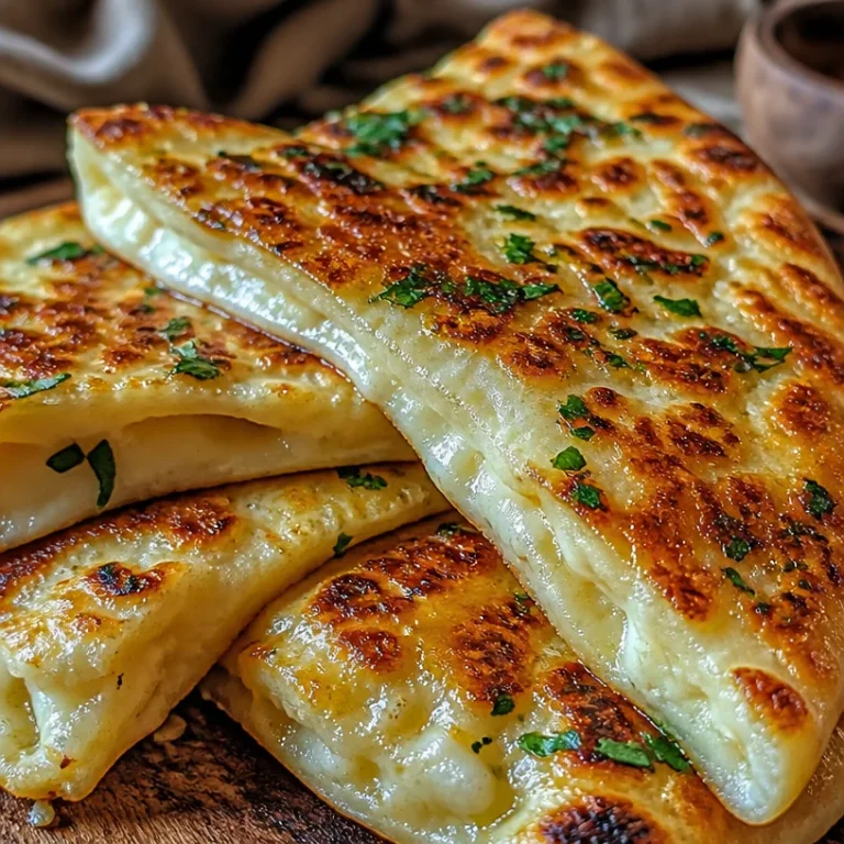 3-Ingredient cottage cheese flatbread on a wooden board with toppings.