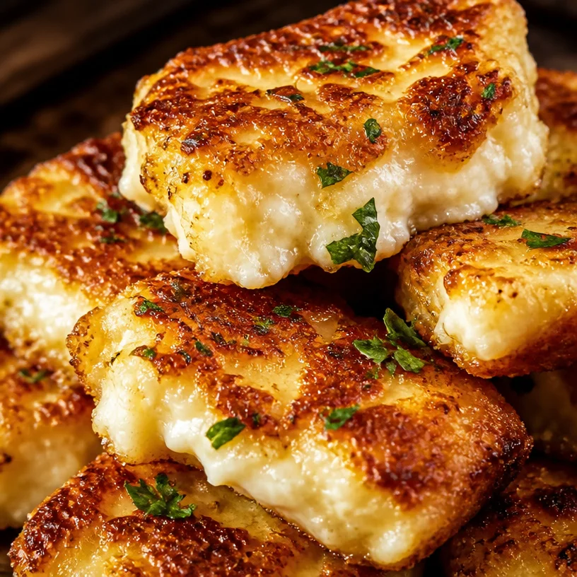 Savory cheesy cottage cheese bites served on a plate
