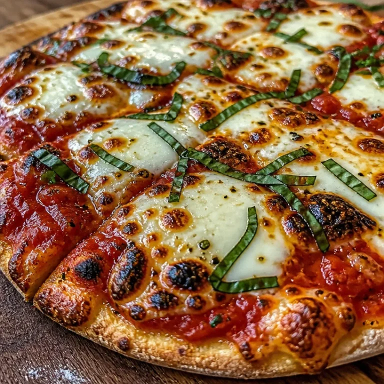 High-protein flatbread pizza topped with fresh ingredients for a healthy meal.