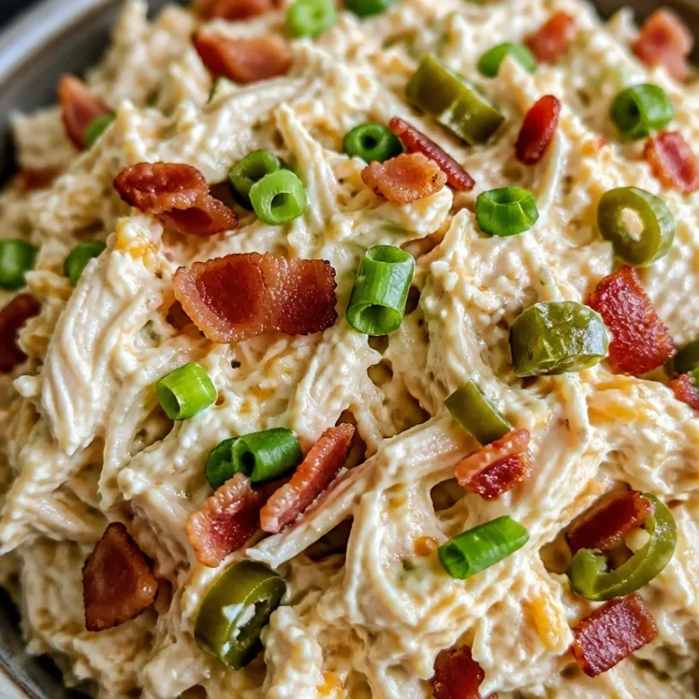 Jalapeño Popper Chicken Salad with fresh ingredients and creamy dressing