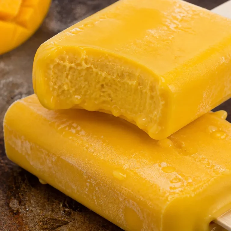 Refreshing mango yogurt popsicles for a healthy summer treat.