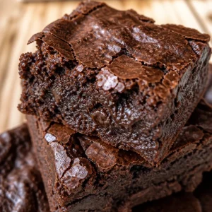 3 ingredient brownies made with banana, a simple and delicious dessert
