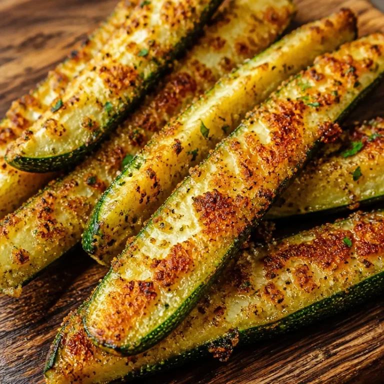 Crispy airfryer zucchini sticks served on a plate with dipping sauce.