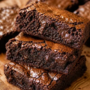 Delicious chocolate vegan banana brownies on a plate