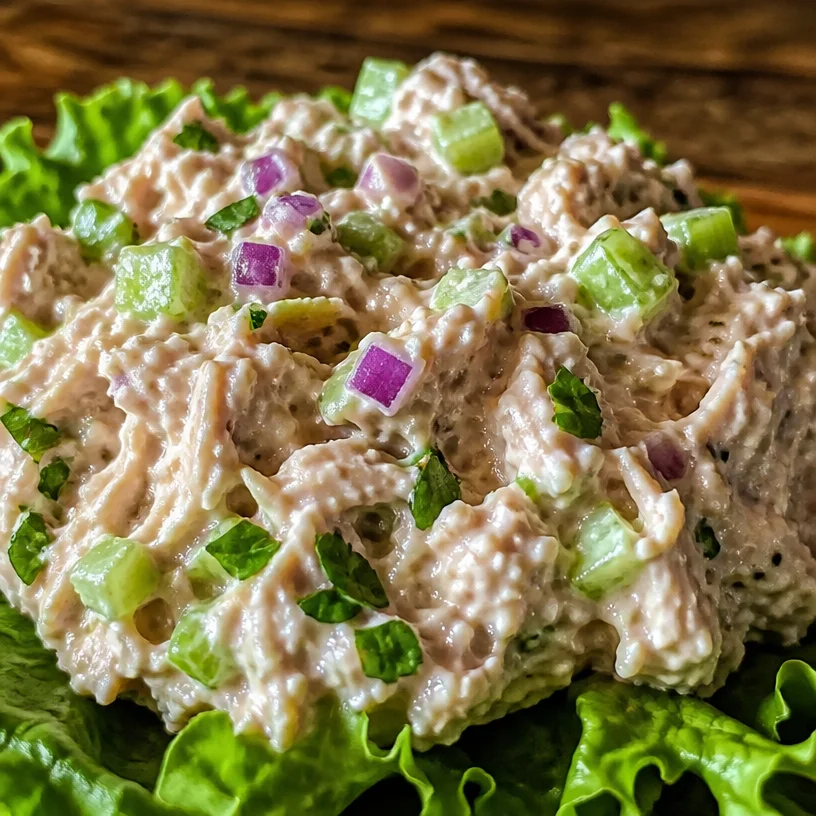 Healthy high protein tuna salad served in a bowl with fresh vegetables