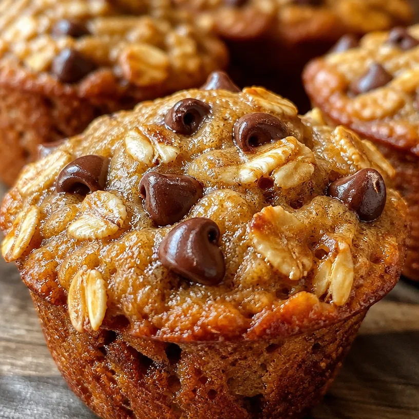 Mini banana oatmeal muffins baked and ready to serve in a cooling rack