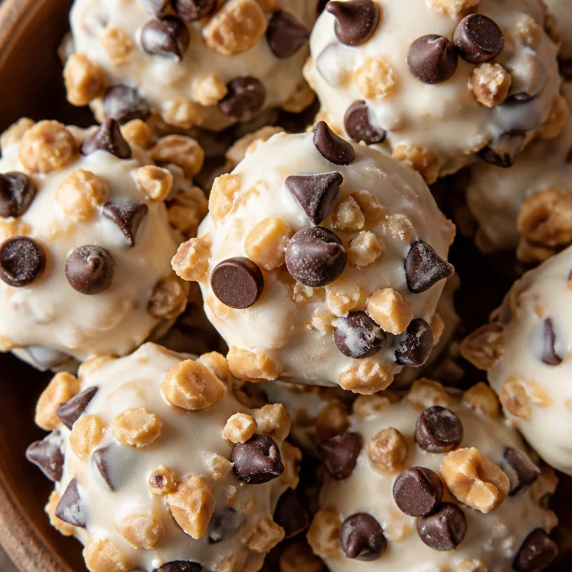 Peanut Butter Greek Yogurt Bites, a healthy snack recipe with peanut butter.