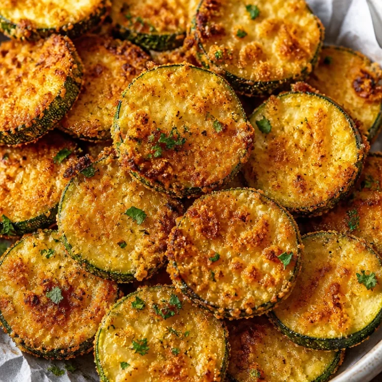 Tray of quick and crispy zucchini parmesan crisps with a golden brown finish