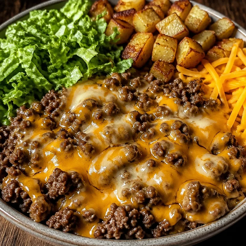 Smash Burger Bowl featuring fresh ingredients and delicious toppings