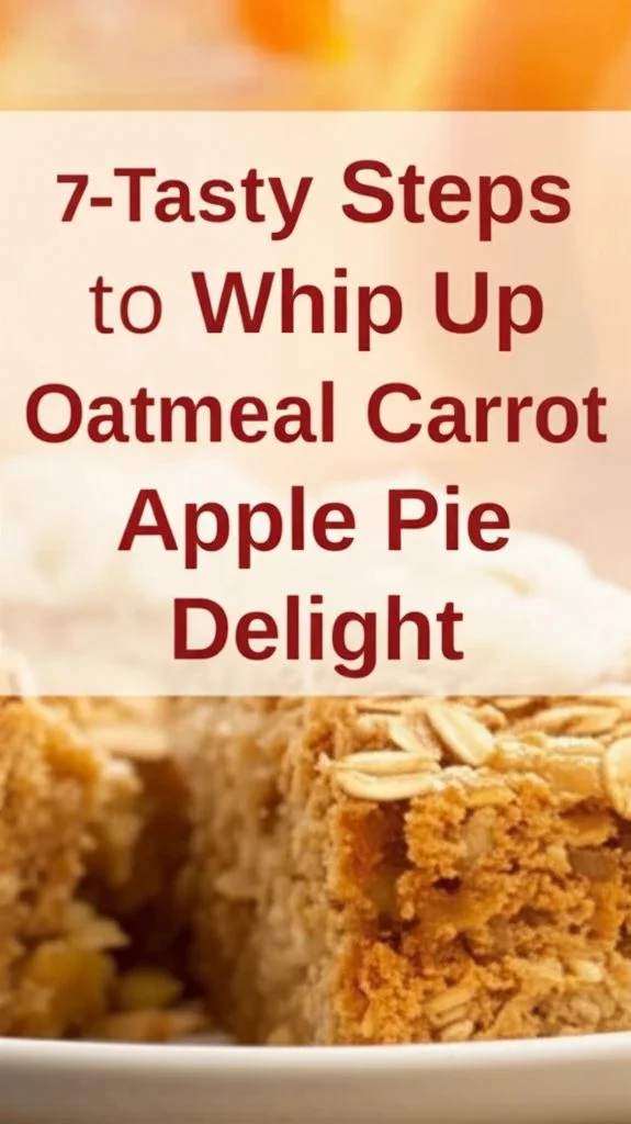Oatmeal Carrot Apple Pie