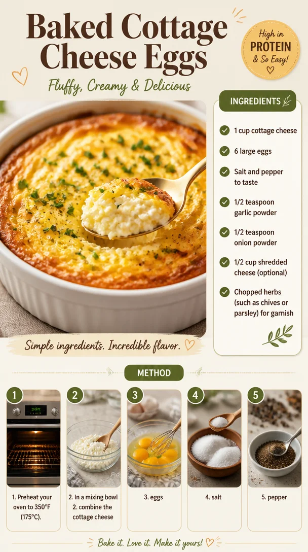 Baked Cottage Cheese Eggs