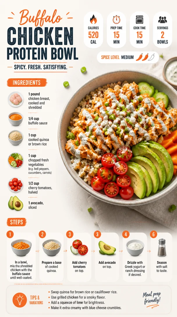 Buffalo Chicken Protein Bowl