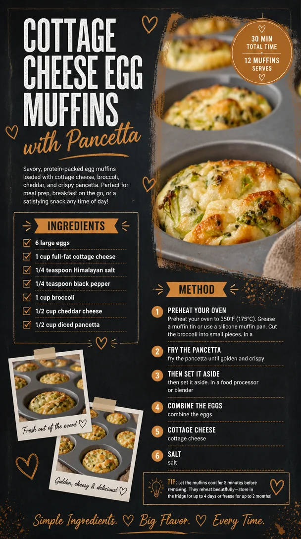 Cottage Cheese Egg Muffins with Pancetta