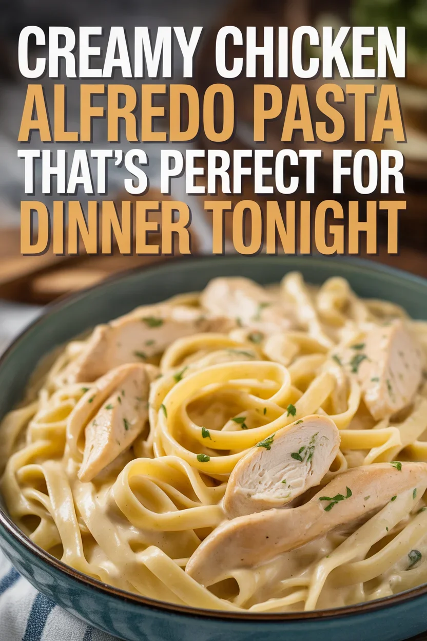 Creamy Chicken Alfredo Pasta That’s Perfect for Dinner Tonight