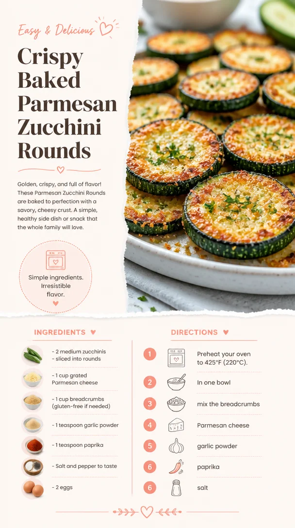 Crispy Baked Parmesan Zucchini Rounds