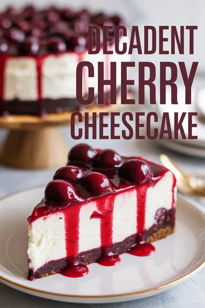 Decadent Black Forest Cheesecake with Cherry Bliss Topping