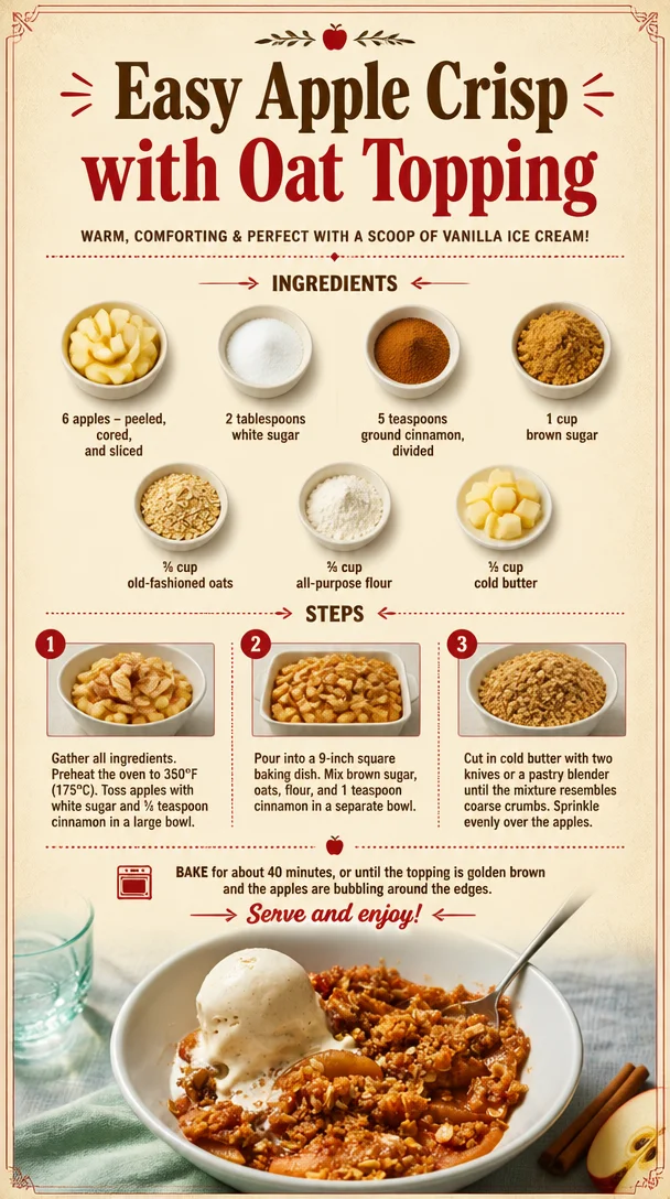 Easy Apple Crisp with Oat Topping