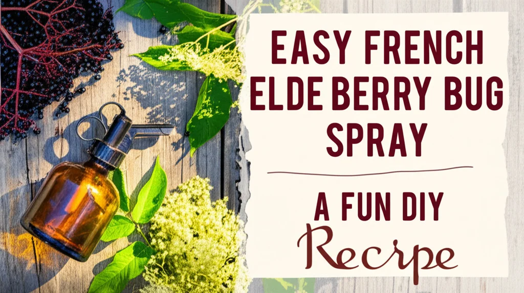 Easy French Elderberry Bug Spray: A Fun DIY Recipe