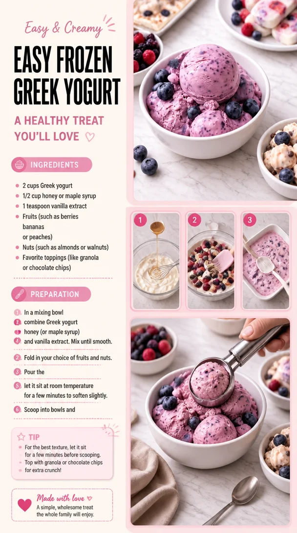 Easy Frozen Greek Yogurt