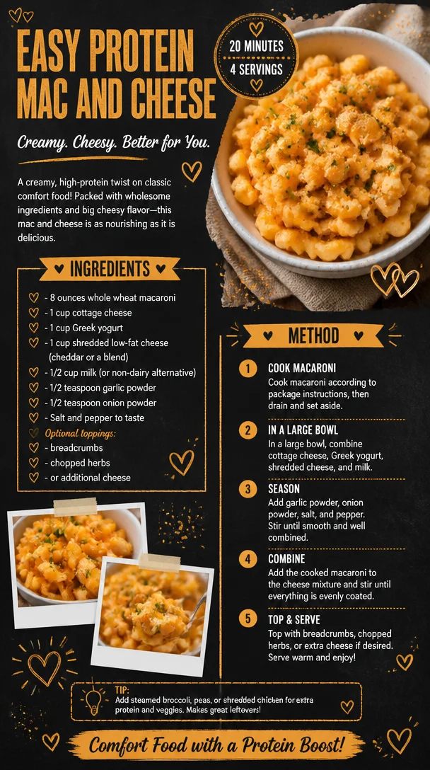 Easy Protein Mac and Cheese