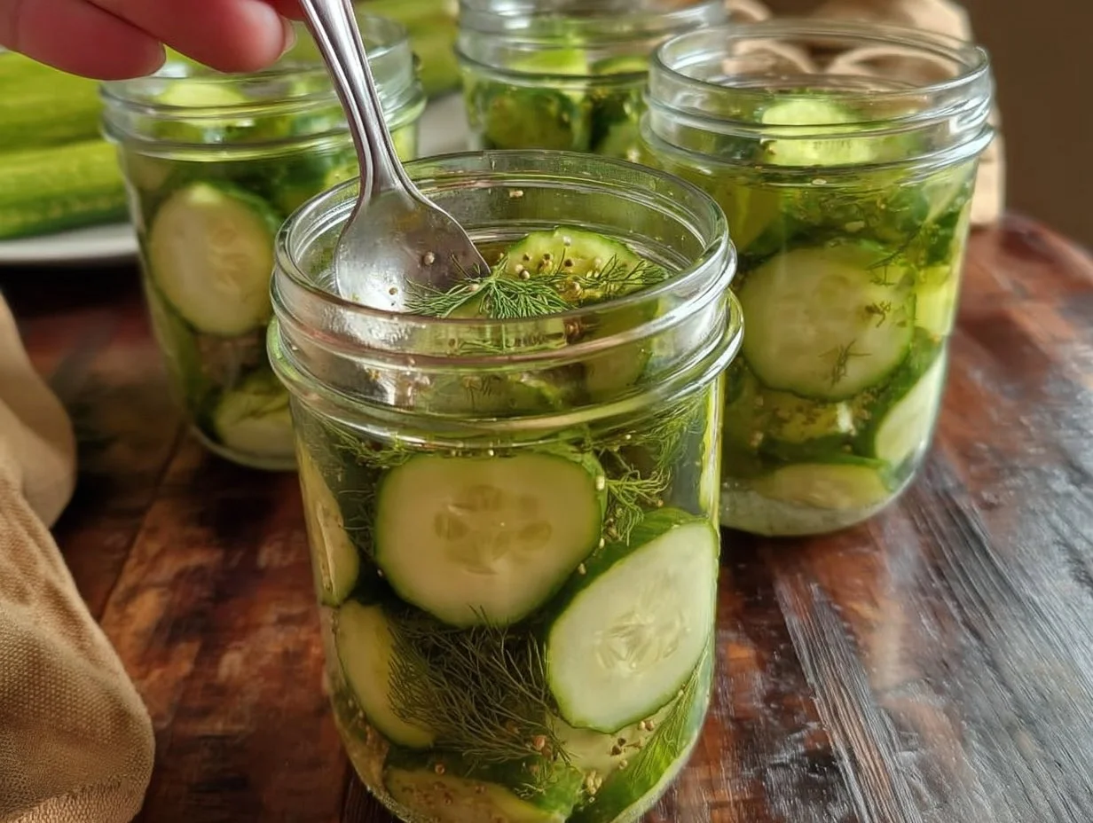 Easy Refrigerator Dill Pickles