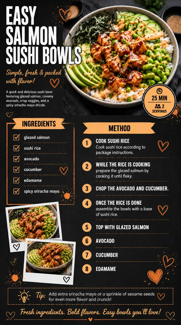 Easy Salmon Sushi Bowls
