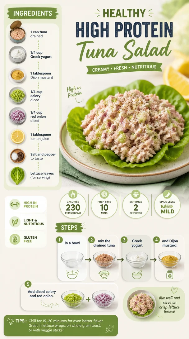 Healthy High Protein Tuna Salad