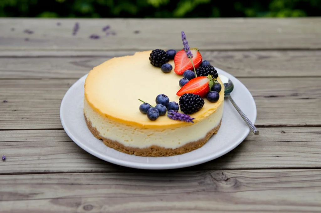 Honey Lavender Cheesecake