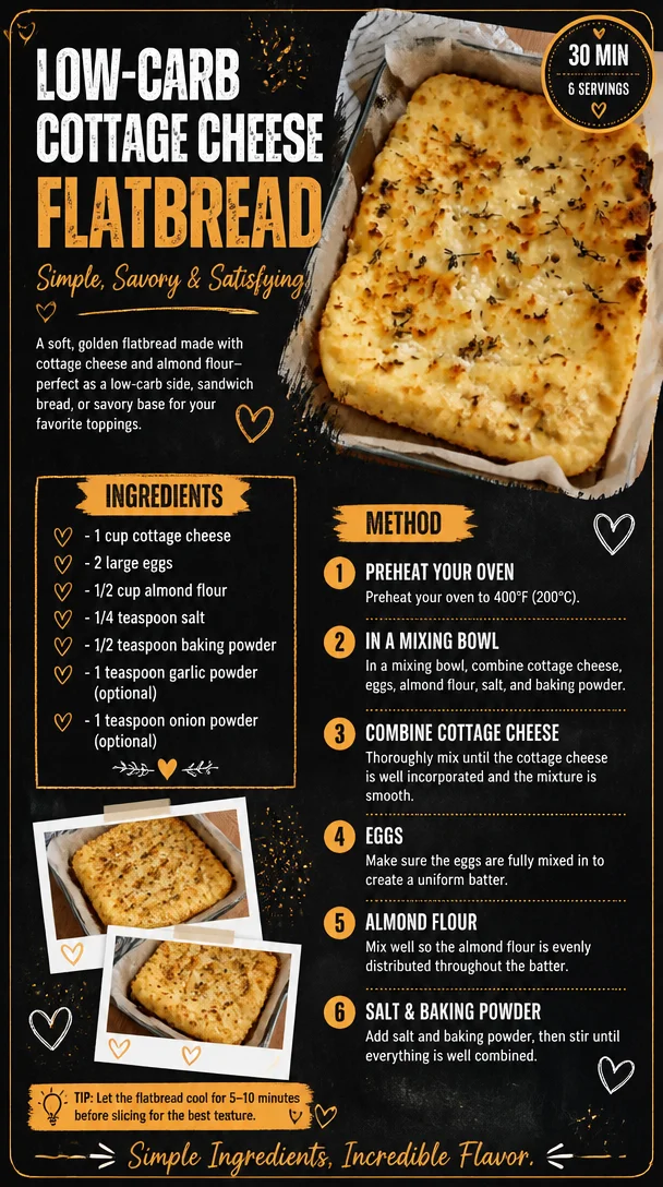 Low-Carb Cottage Cheese Flatbread