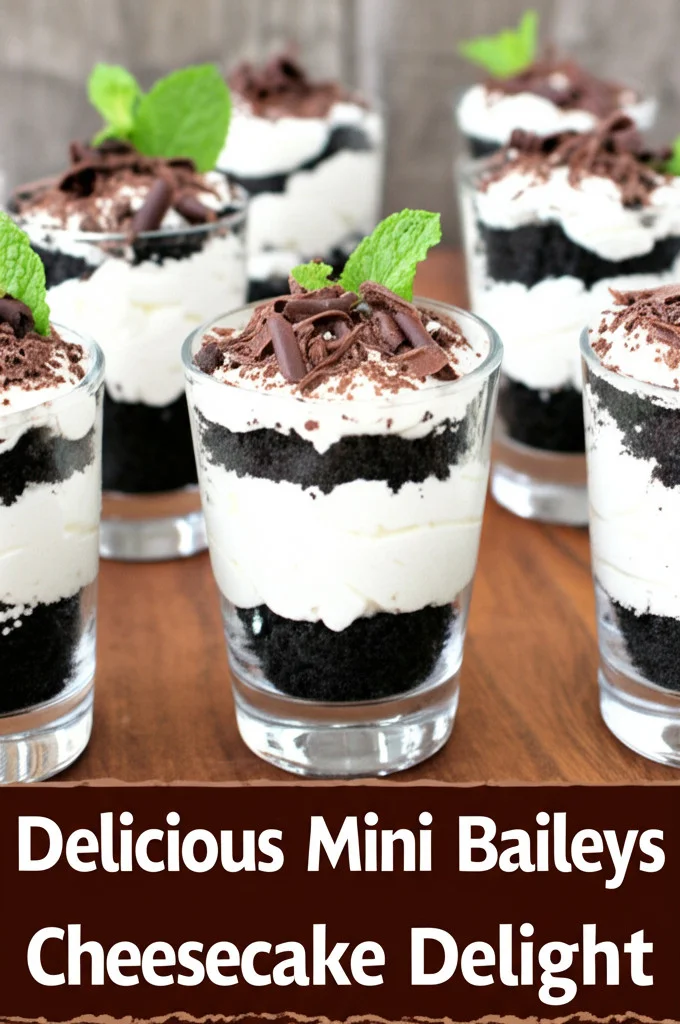 Delicious Mini Baileys Chocolate Cheesecake Trifles to Savor