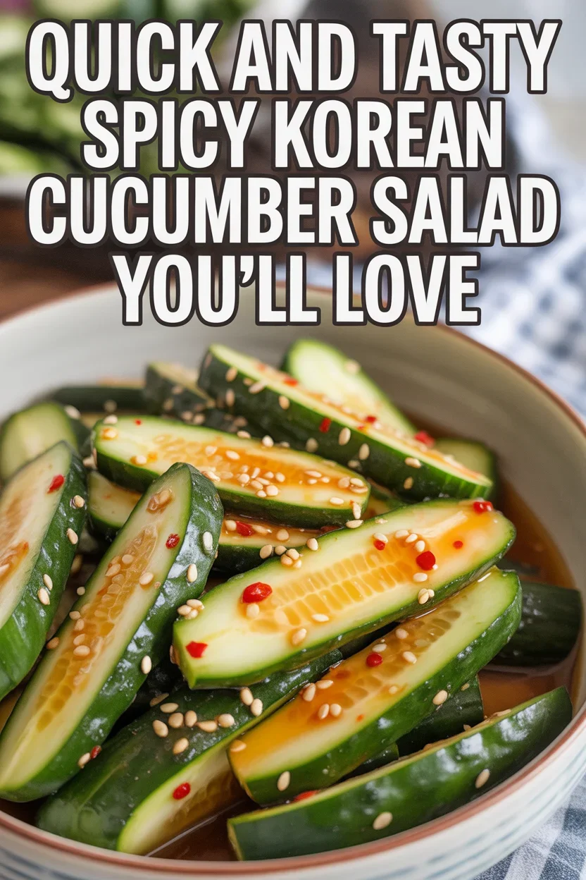 Quick and Tasty Spicy Korean Cucumber Salad You’ll Love