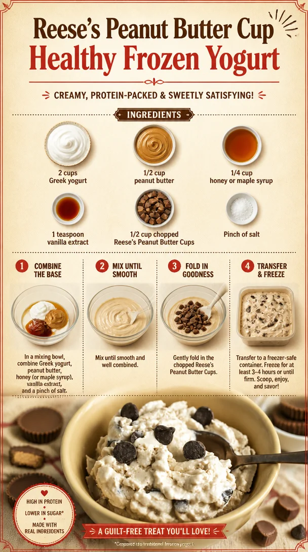 Reese's Peanut Butter Cup Healthy Frozen Yogurt