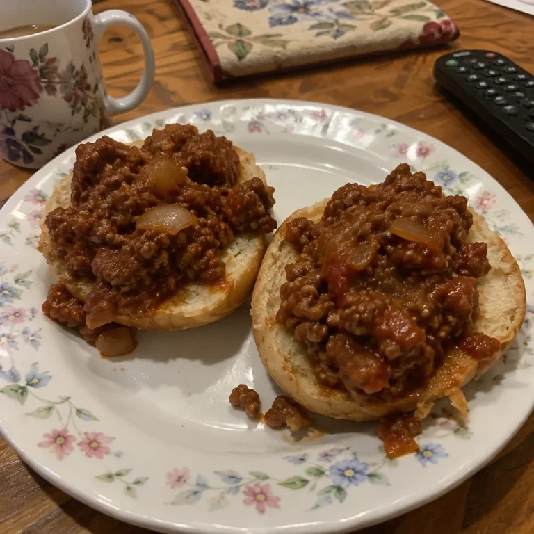 Sloppy Joe Bread Boats filled with savory ground beef mixture
