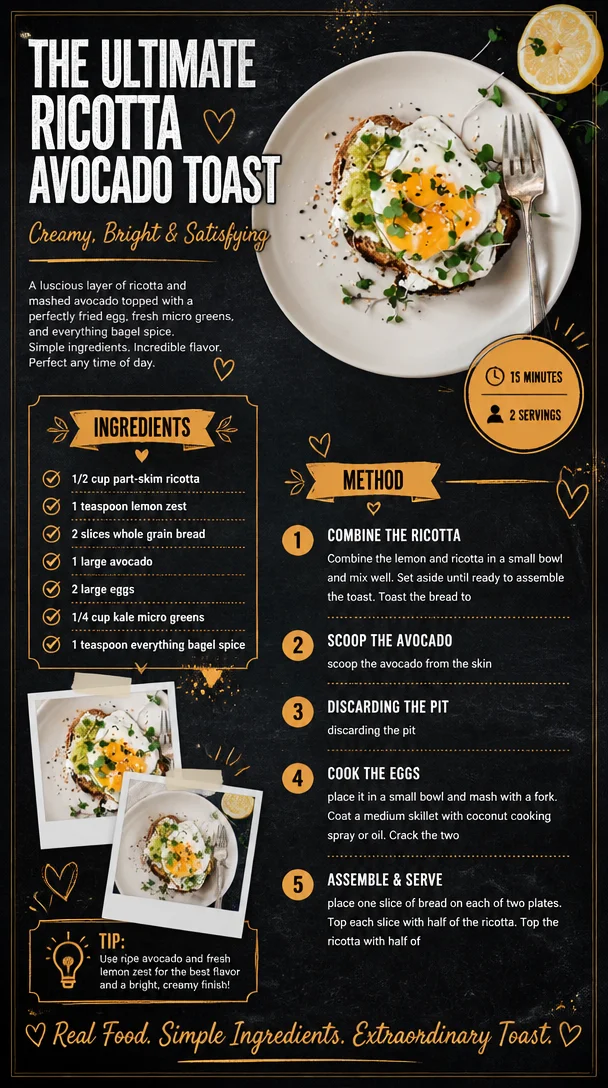 The Ultimate Ricotta Avocado Toast